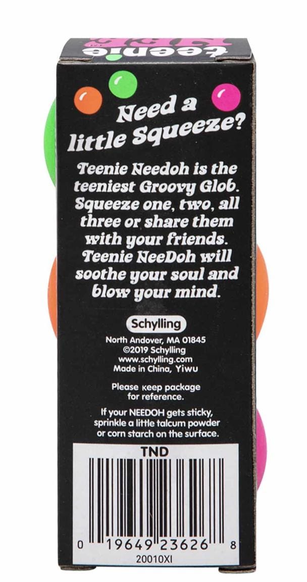 Teenie NeeDoh Groovy 3 pack