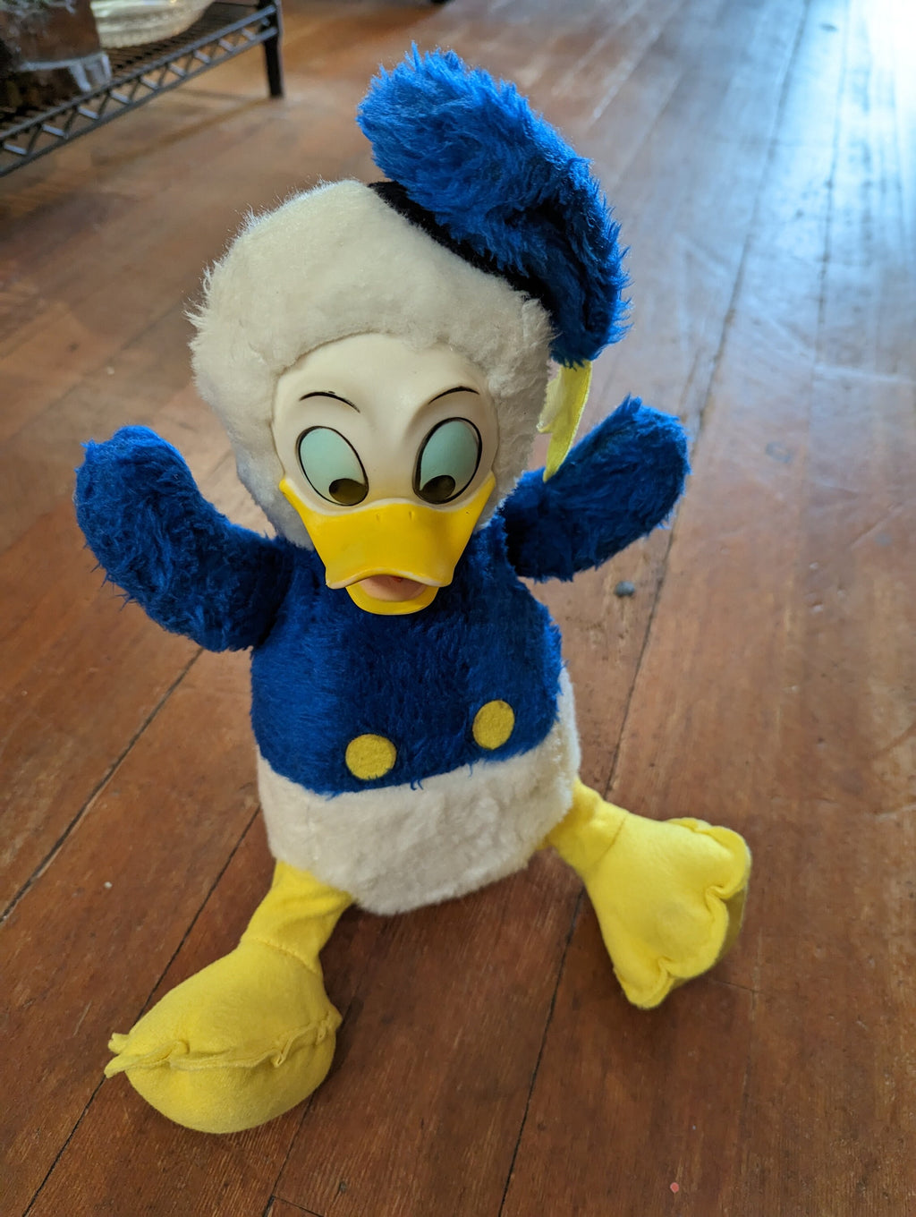 1950's Donald Duck Plush Doll with Rubber Face