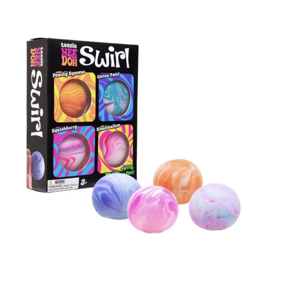 NeeDoh Teenie Swirls 4 pk