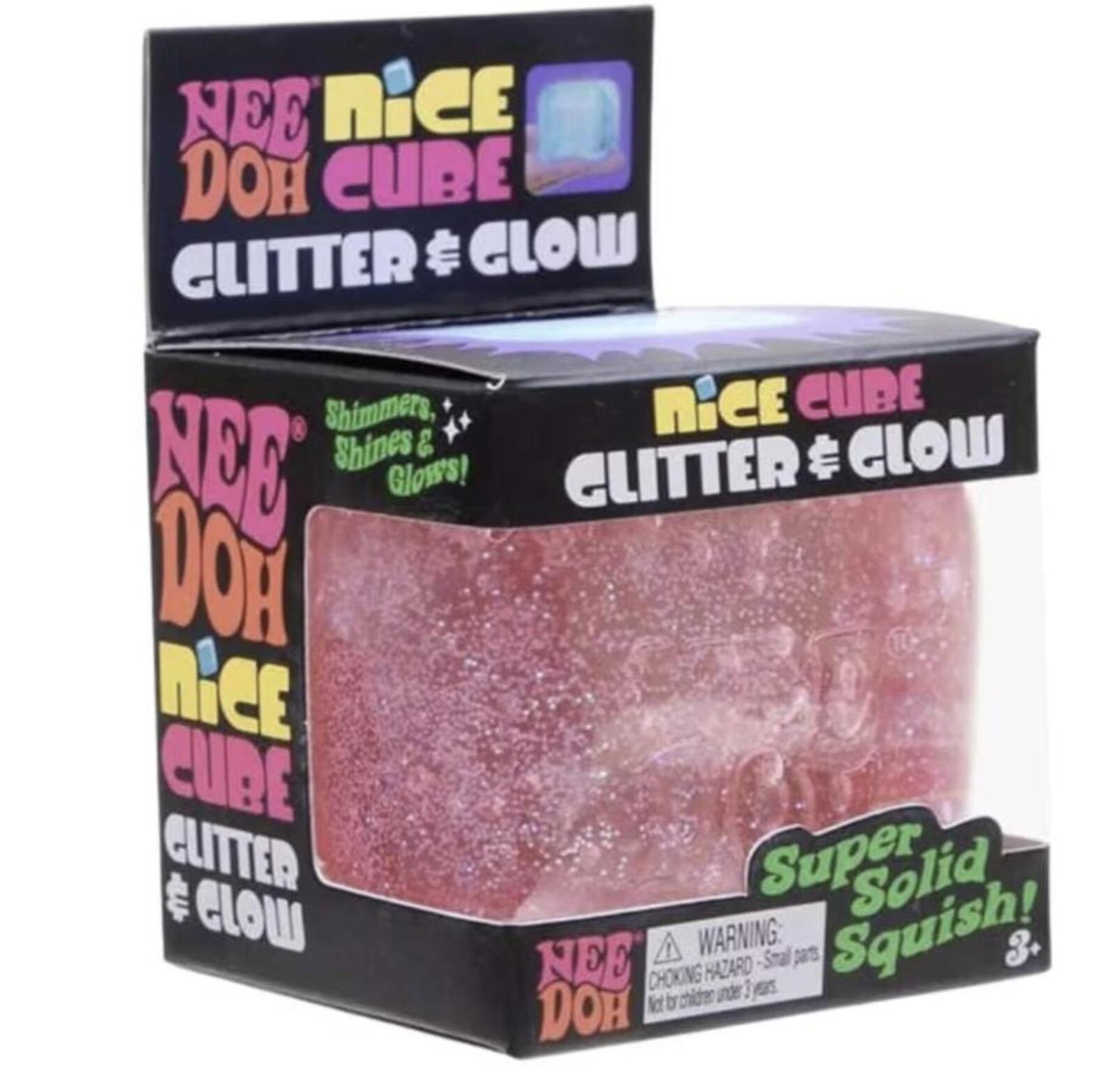 NeeDoh Glitter & Glow Nice Cube