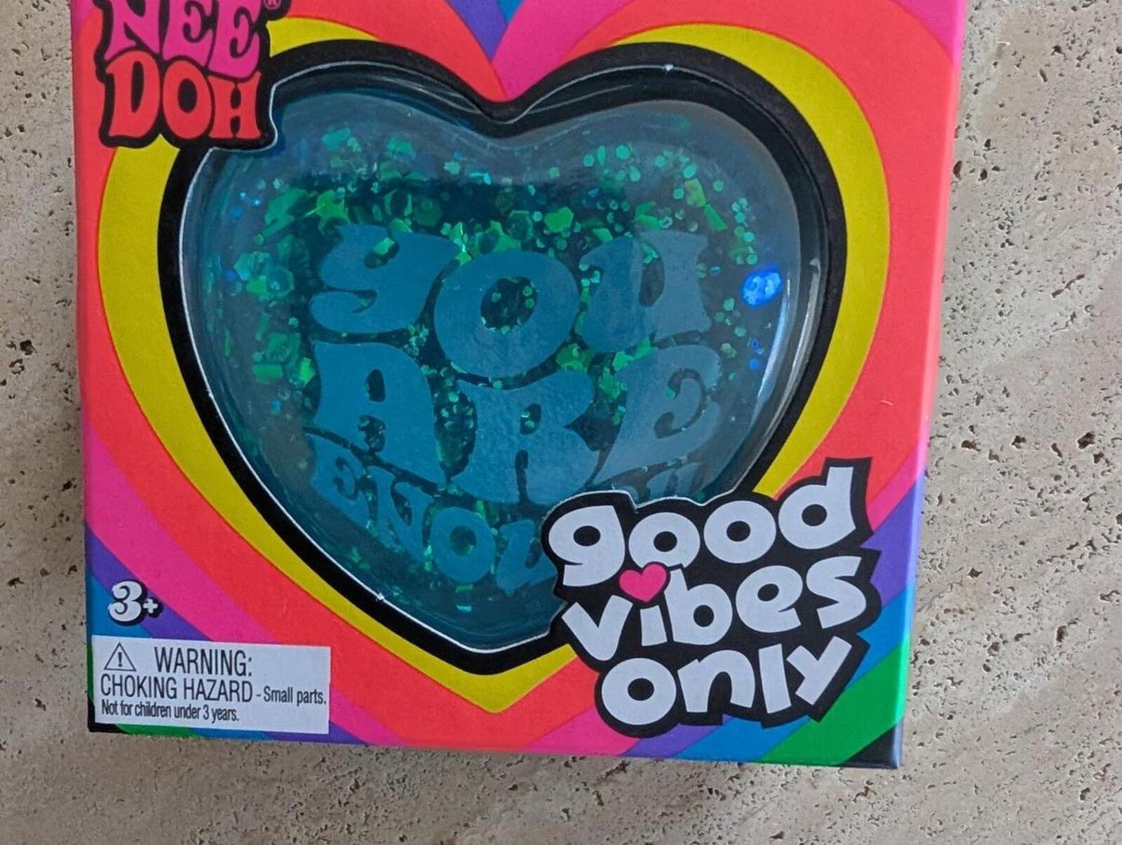 Good Vibes Only heart NeeDOh
